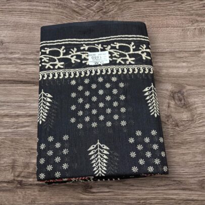 BLACK AND GOLDEN EGYPT SILK SAREE