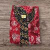 RED AND BLACK COTTON KURTI