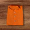 ORANGE COLOUR COTTON GENTS  KURTA  