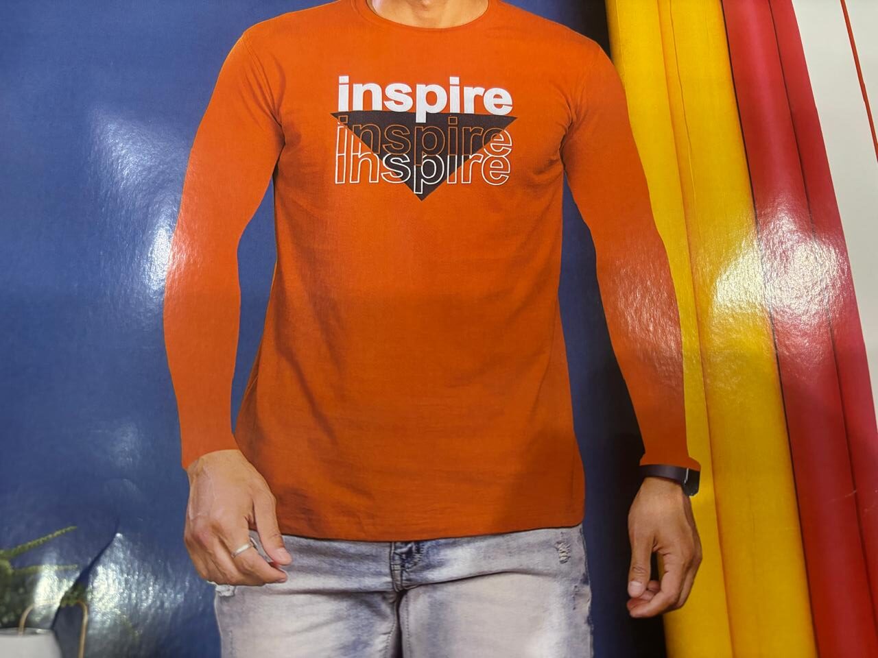 DARK BROWN COLOUR COTTON T-SHIRT