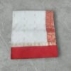 RED AND WHITE ART GARAD SAREE