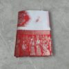 RED AND WHITE COLOUR SUPERIOR FANCY SILK