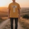 YELLOW COLOUR COTTON T-SHIRT