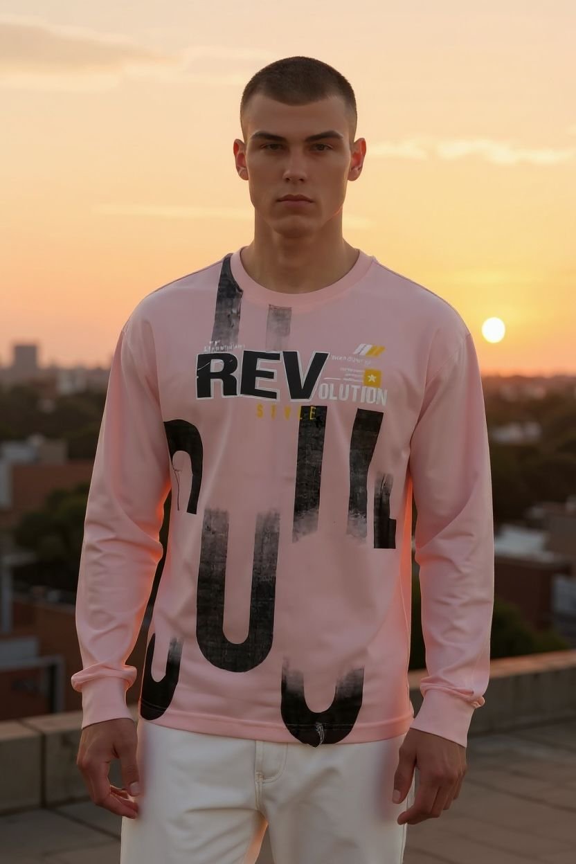 PINK COLOUR COTTON T-SHIRT
