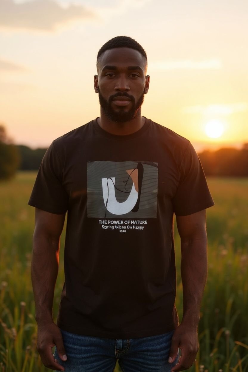 DARK BROWN COLOUR COTTON T-SHIRT