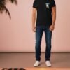 BLACK COLOUR COTTON T-SHIRT