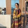 ELEGANT MULTICOLOR HANDLOOM COTTON SAREE
